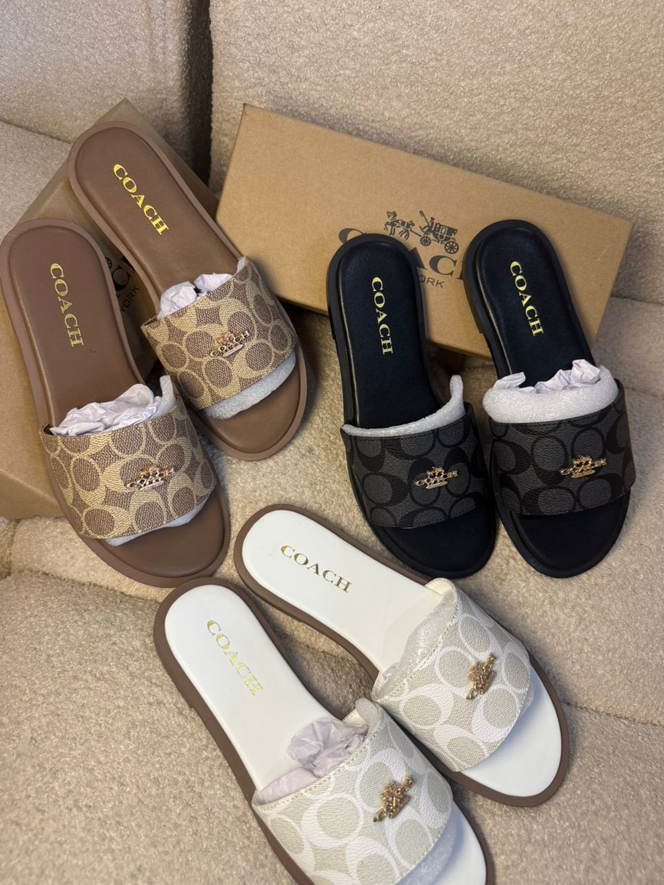 Coach slipper